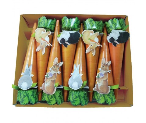 8 crackers Bunnies and Carrots New Celebration