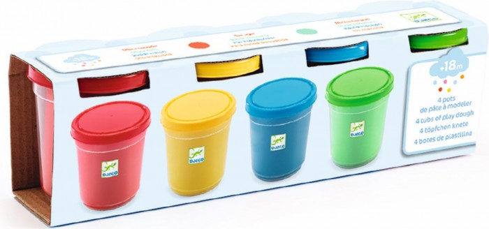 Modelado 4 botes de plastilina