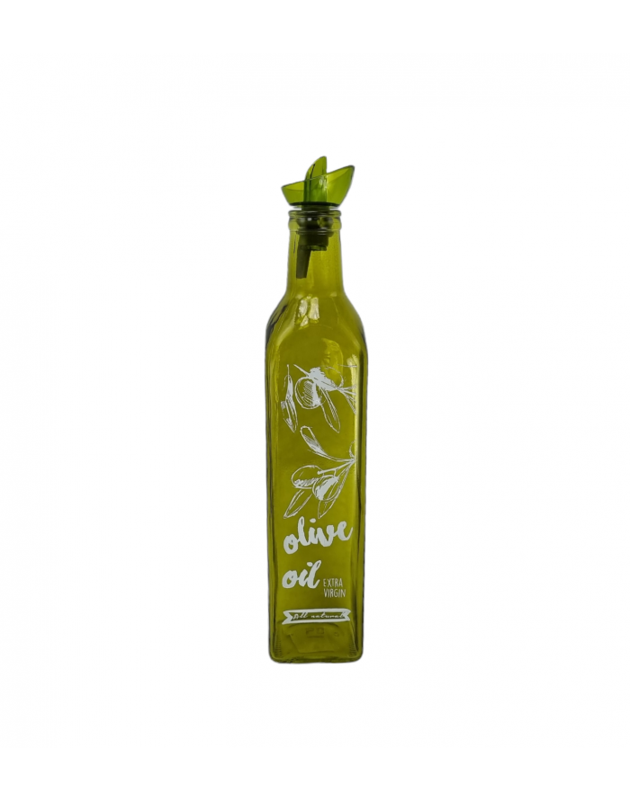 Aceitera cristal verde Olive Oil 500 cl