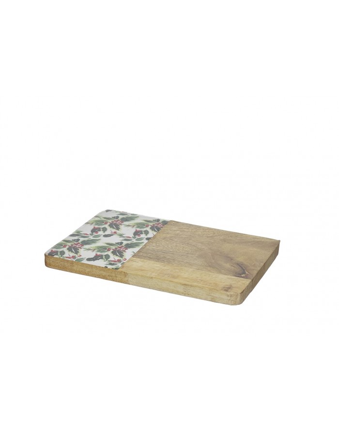 Tabla madera rectangular Acebos 25 cm