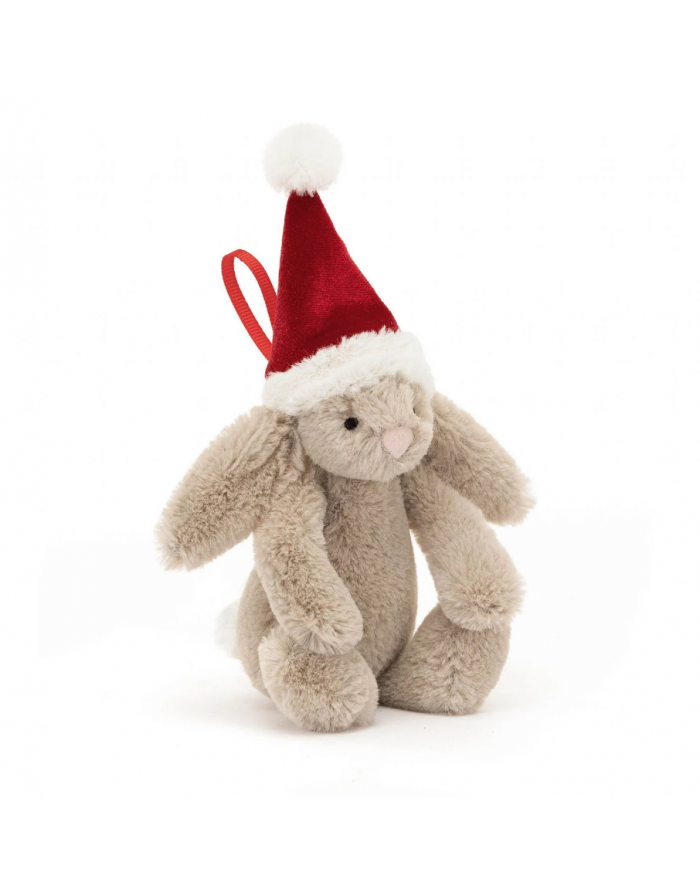 Peluche colgante conejo de Navidad Bashful Christmas Bunny Decoration 13 cm
