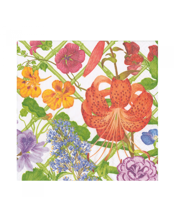 20 servilletas de papel lunch Floral Trellis