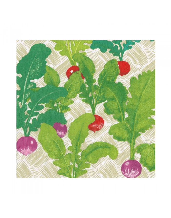 20 servilletas de papel lunch Radish Patch