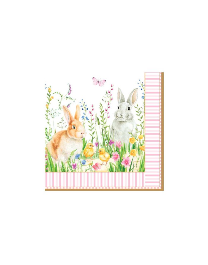 20 servilletas de papel lunch Happy Easter