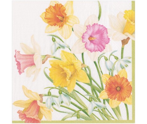 20 servilletas de papel lunch Daffodil Waltz