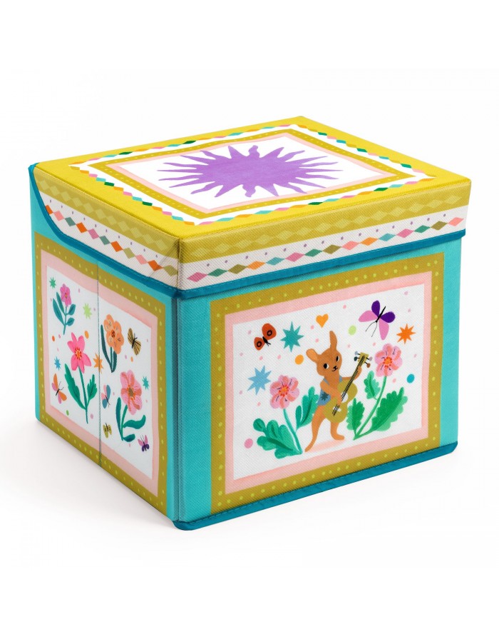 Caja de juguetes con asiento Conejo