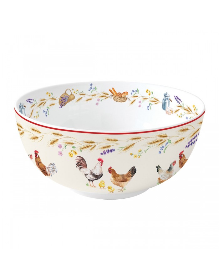 Ensaladera porcelana Country Life 23 cm
