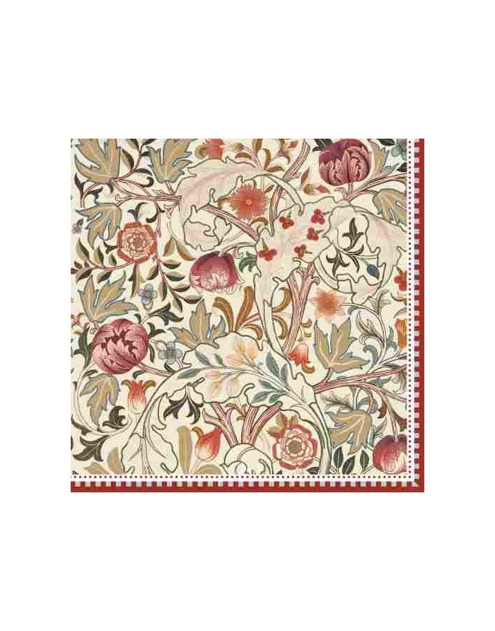 20 servilletas de papel lunch William Morris Natural