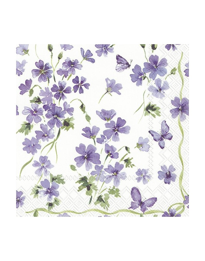 20 servilletas de papel lunch Purple Spring