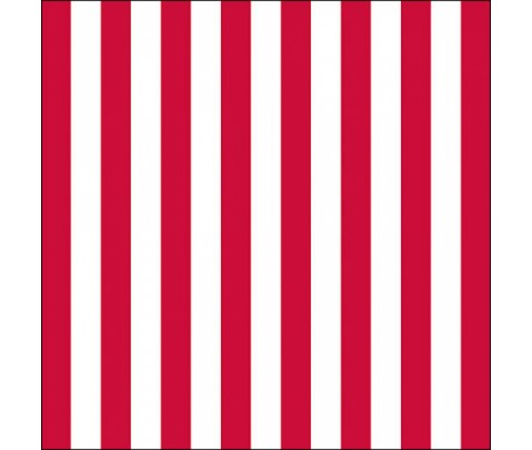 20 servilletas de papel lunch Stripes Red