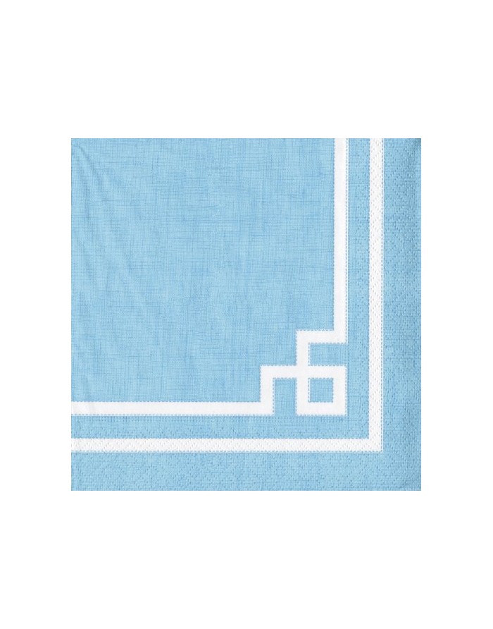 20 servilletas de papel lunch Rive Gauche Mediterranean Blue