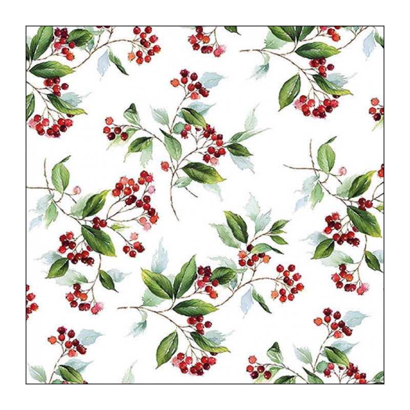 20 servilletas de papel lunch Winter Follage
