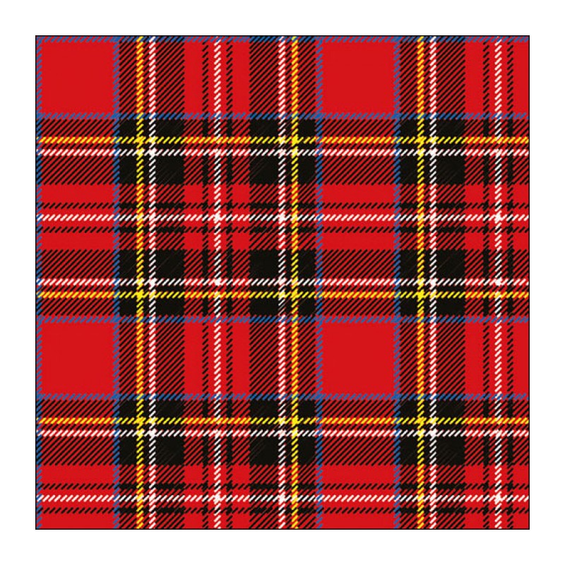 20 servilletas de papel lunch Scottish Red