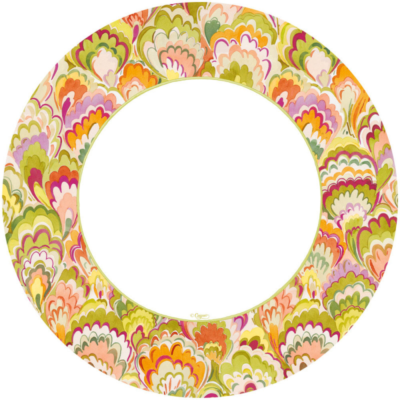 8 platos grandes de cartón Marbled Ceramica Rspbrry Chartreuse