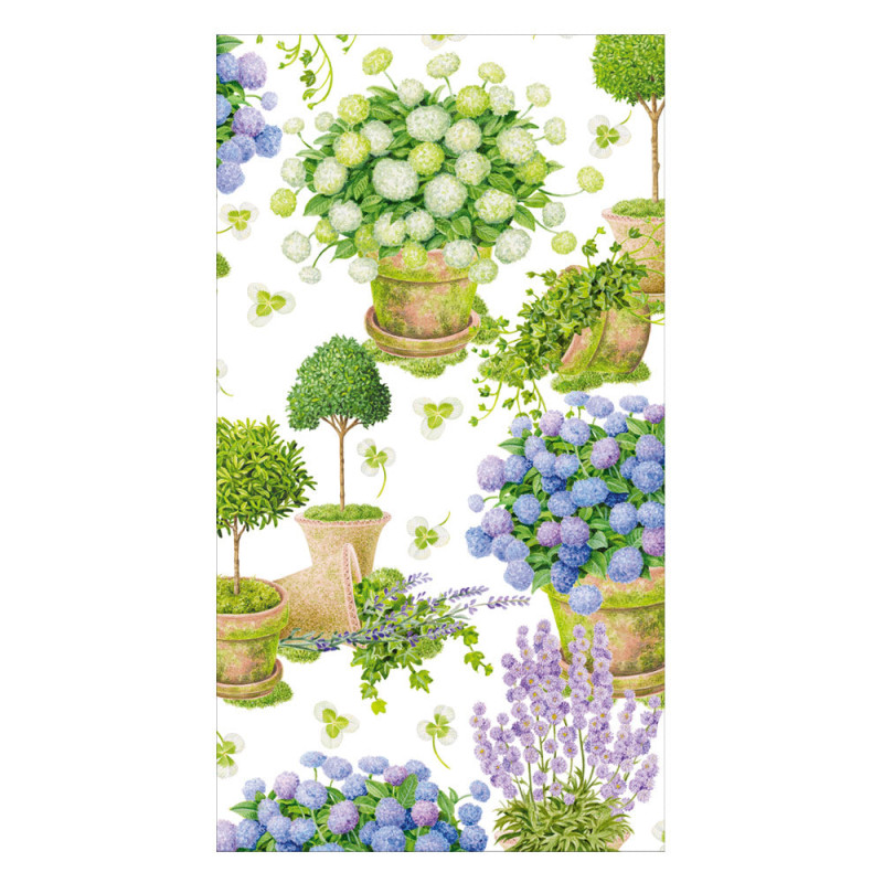 15 servilletas de papel buffet Potted Hydrangeas
