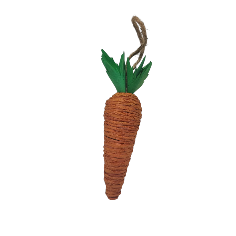 Colgante zanahoria rafia 20 cm