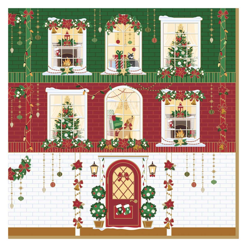 20 servilletas de papel lunch Festive Avenue