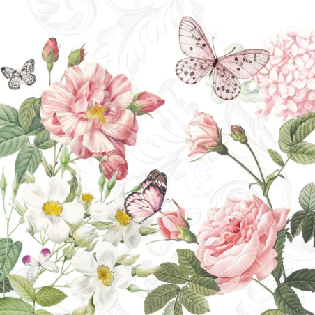 20 servilletas de papel lunch Amelia white