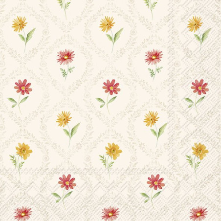 20 servilletas de papel lunch Soft Sunset Pattern cream