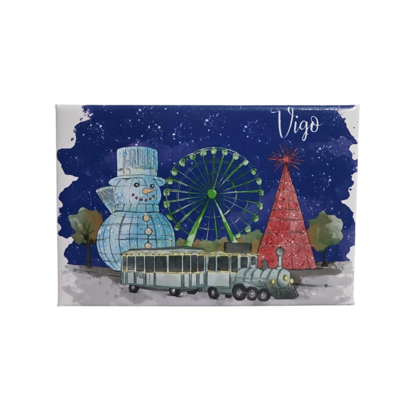 Imán Navidad Vigo Tren