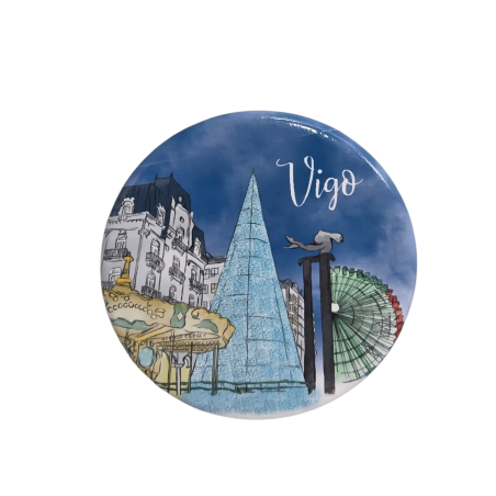Imán abridor Navidad Vigo Porta do Sol