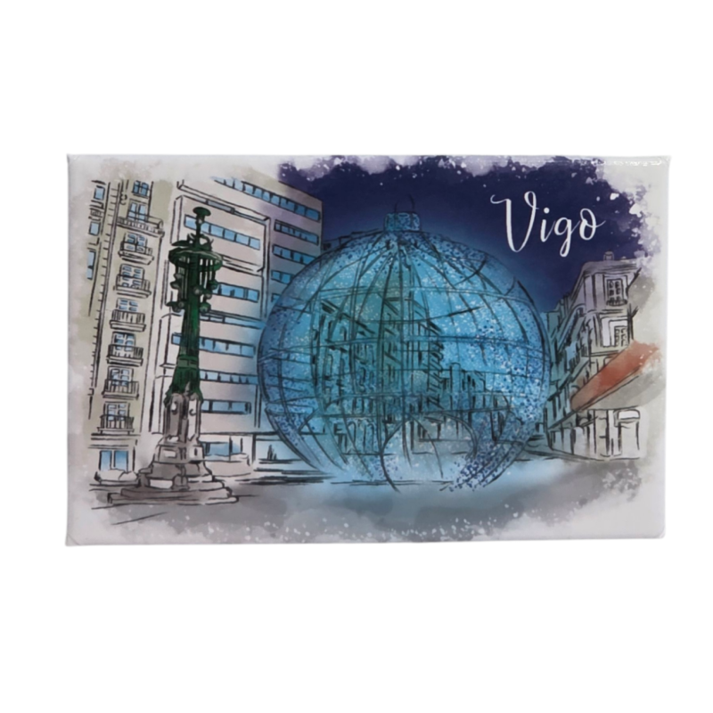 Imán Navidad Vigo Bola La Farola
