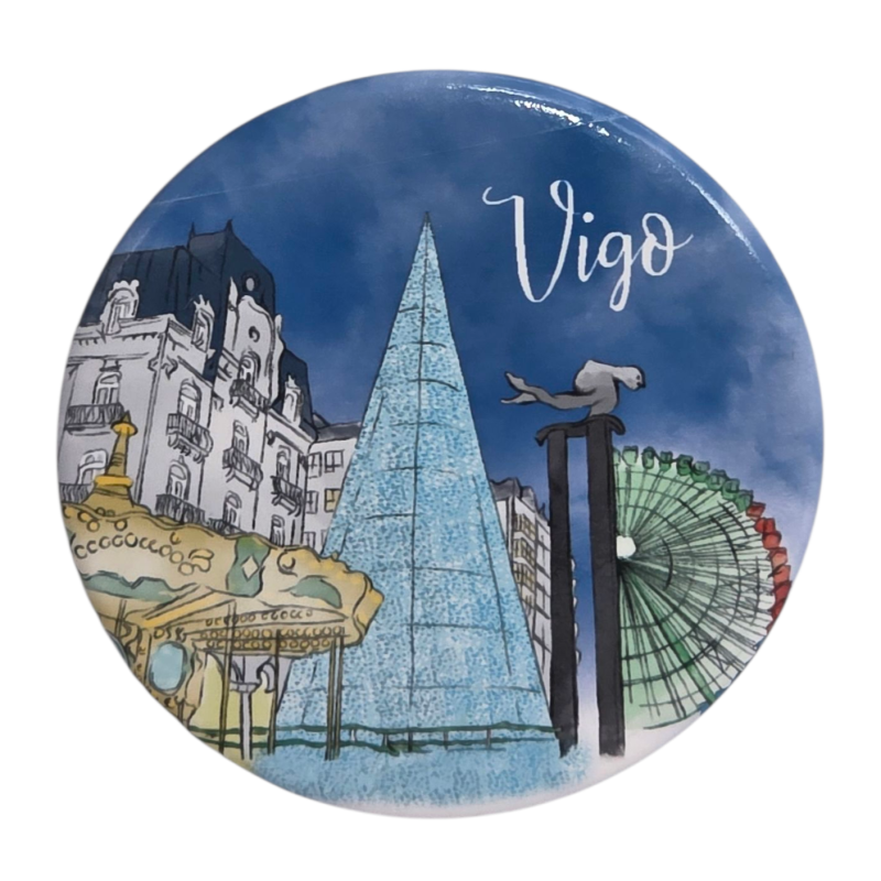 Imán abridor Navidad Vigo Porta do Sol
