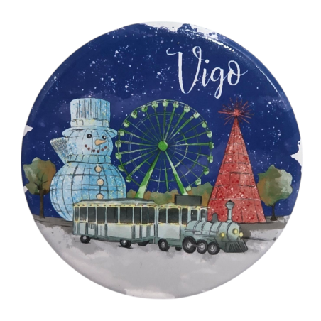Imán abridor Navidad Vigo Tren