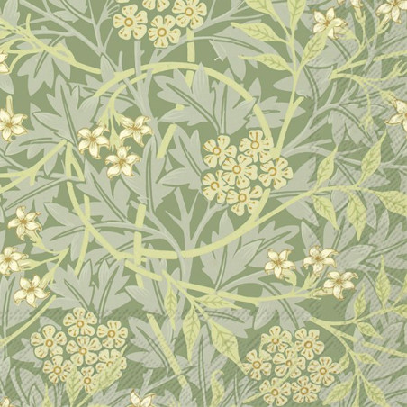 20 servilletas de papel lunch Jasmine V&A green