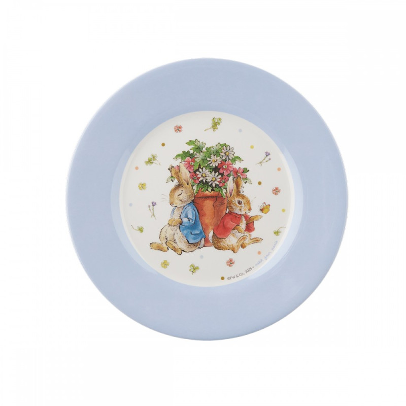 Plato postre melamina Peter Rabbit con Flopsy 20 cm