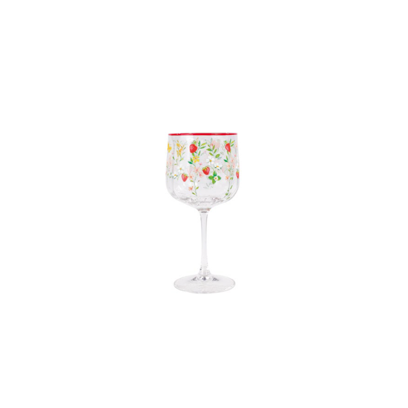 Set 2 copas vino cristal Jardin des Fraises 45 cl