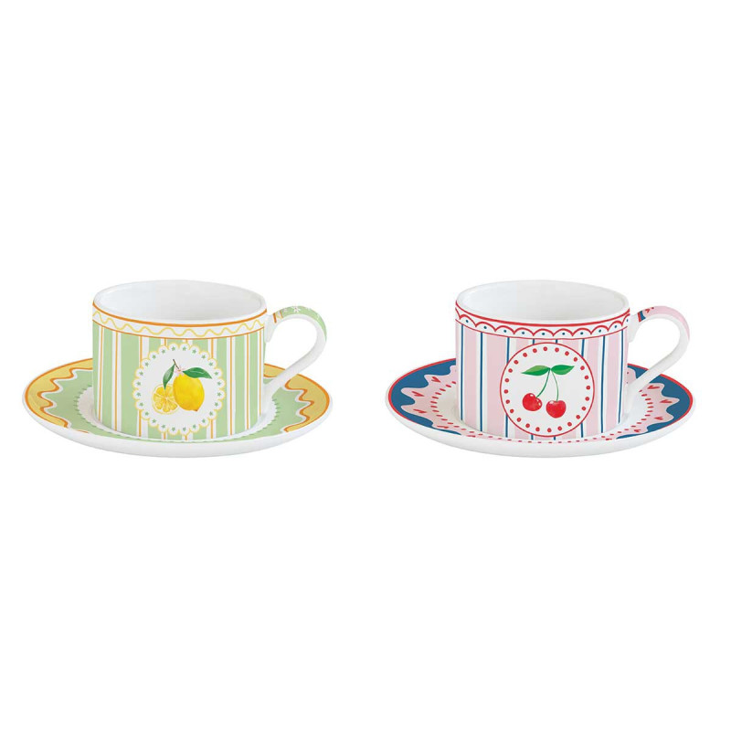 Set 2 tazas de porcelana Fruit Mania 240 ml