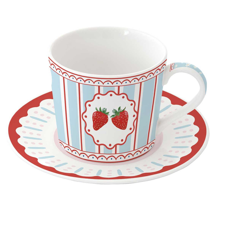 Taza desayuno porcelana Fruit Mania 400 ml