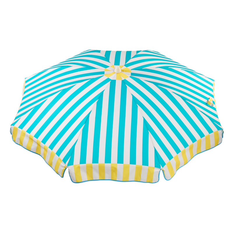Sombrilla Beach Rayas Turquesa