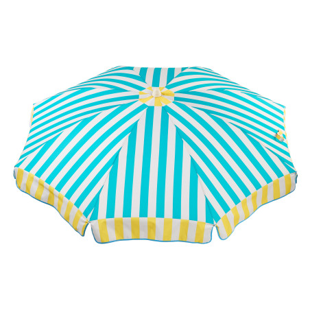 Sombrilla Beach Rayas Turquesa