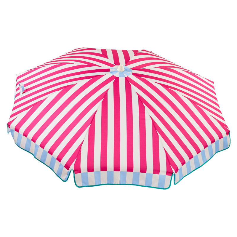 Sombrilla Beach Rayas Rosas