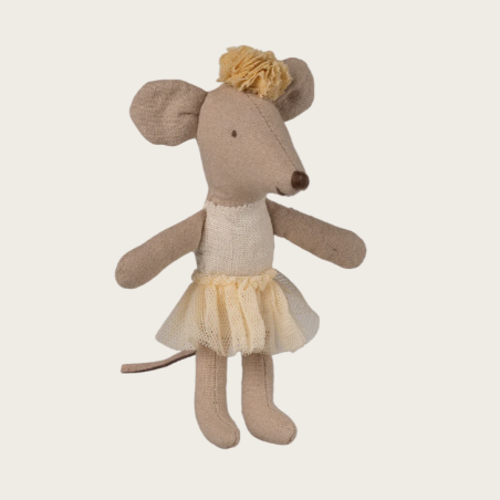 Ratona bailarina hermana pequeña Blanco roto