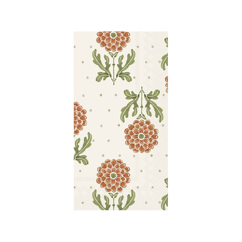 16 servilletas de papel Buffet Simple Flower Orange