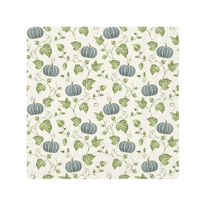 20 servilletas de papel lunch Simple Pumpkin Blue