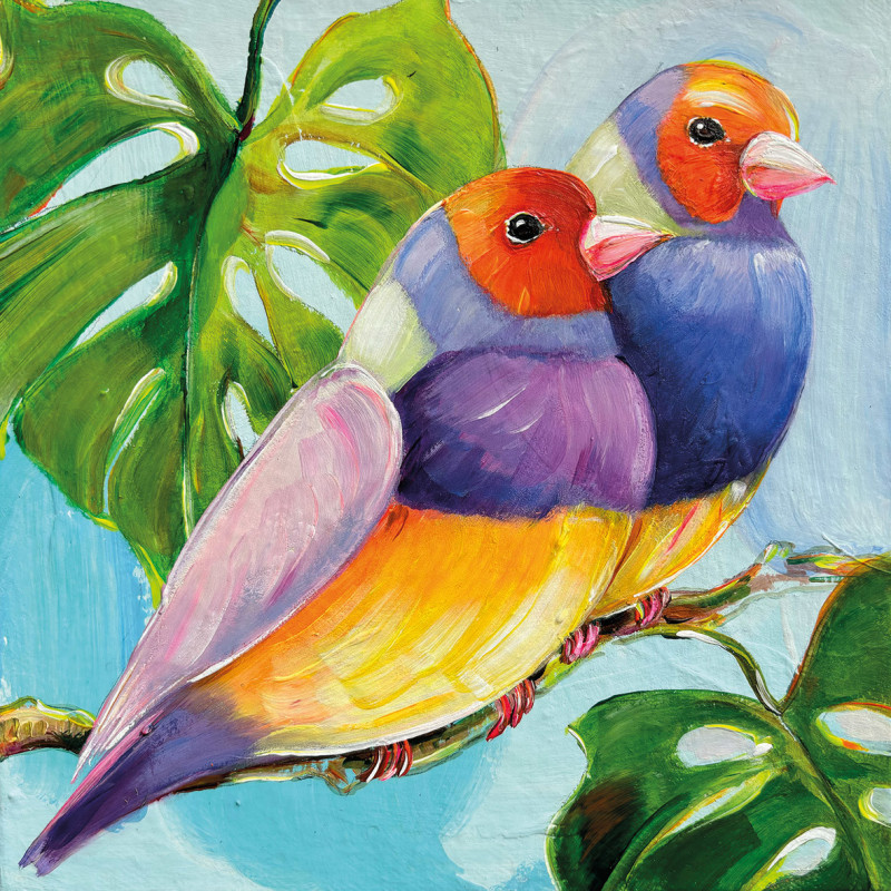20 servilletas de papel lunch Conversation Tropicale