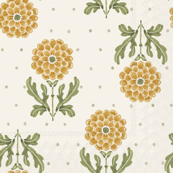 20 servilletas de papel cocktail Simple Flower Yellow