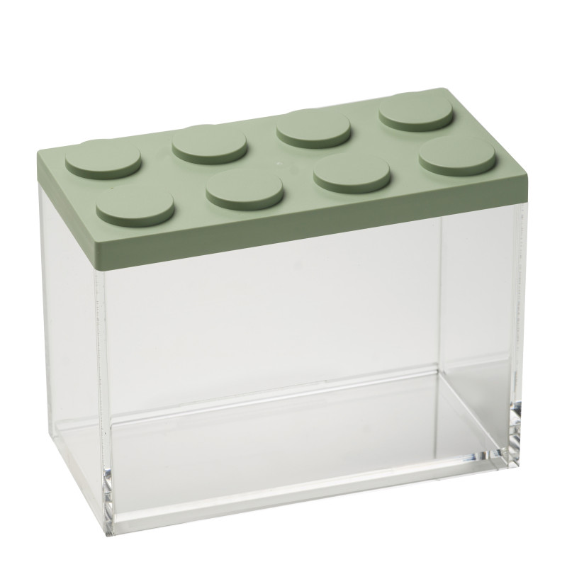 Bote Brickstore Canister Sage Gren 2 l rectangular