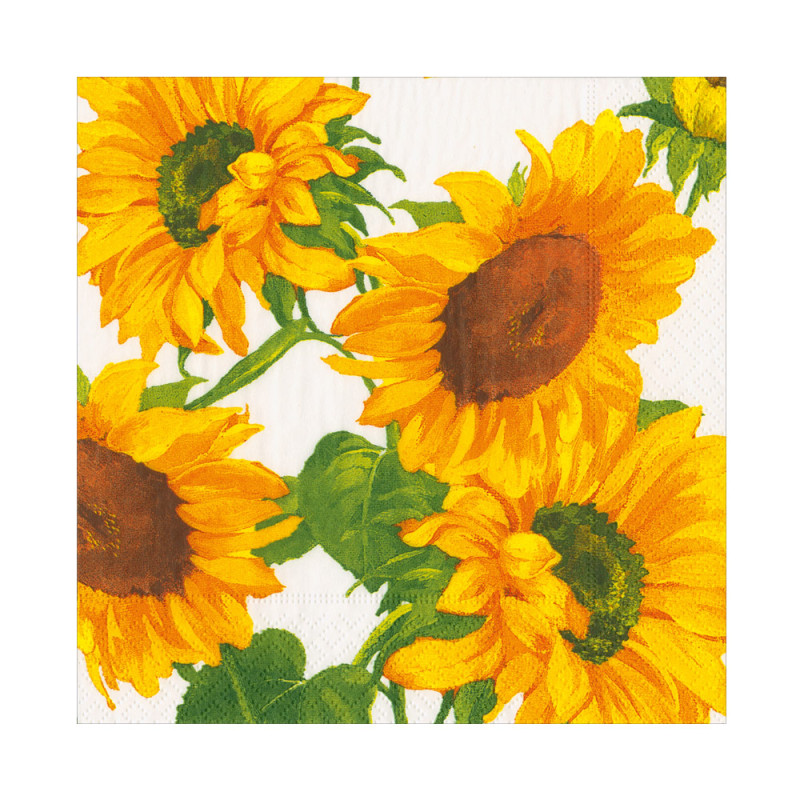 20 servilletas de papel lunch Sunflower Field