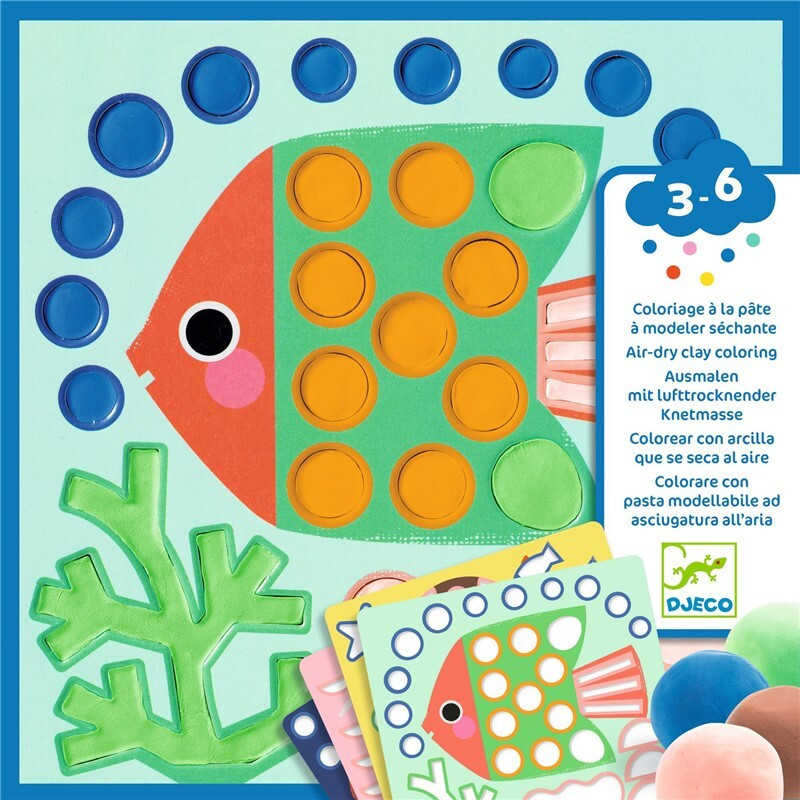 Colorear con arcilla Traviesos del Océano