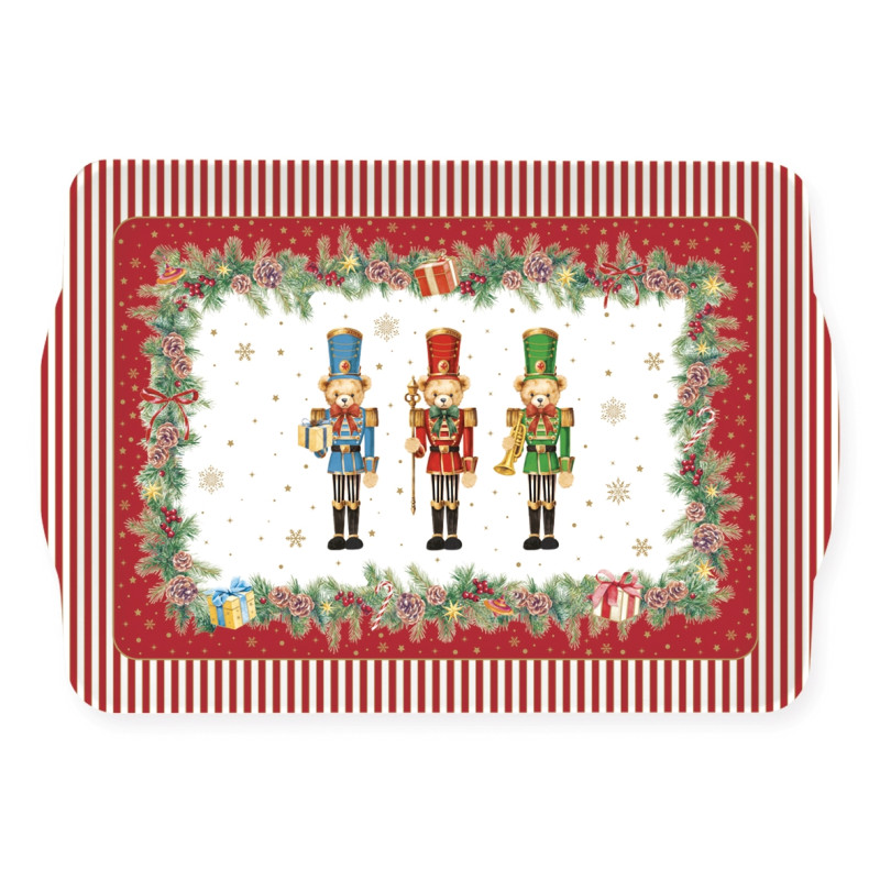 Bandeja melamina Christmas Teddy 33 cm