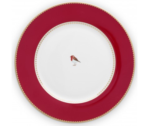Set 6 platos 26,5 cm Rojo Love Birds