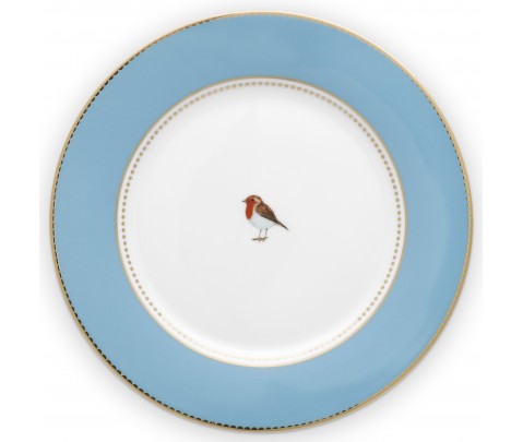 Set 6 platos 21cm Azul Love Birds