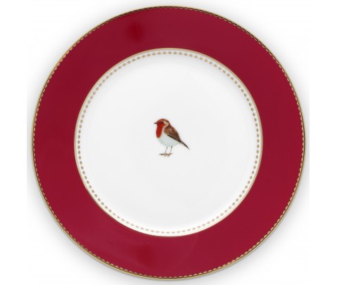 Set 6 platos 17 cm Rojo Love Birds