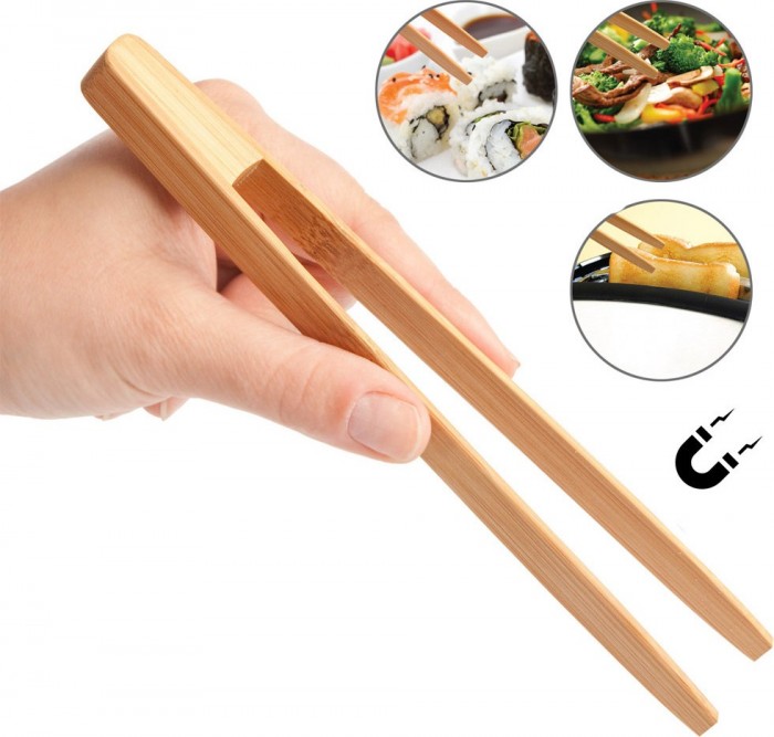 Pinza tostadora Toast and More 20 cm Bambú